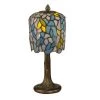 13 in. Dark Antique Bronze Wisteria Art Glass Mini Lamp by Dale Tiffany -Dale Tiffany Store dark antique bronze dale tiffany table lamps ta11200 64 1000