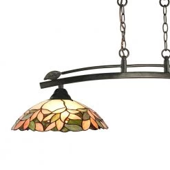 Argento 1 -Light 50 in. Dark Bronze Island Fixture Pendant with Hand Rolled Art Glass Shade by Dale Tiffany 10 Argento 1 -Light 50 in. Dark Bronze Island Fixture Pendant with Hand Rolled Art Glass Shade by Dale Tiffany -Dale Tiffany Store dark bronze dale tiffany chandeliers th19274 c3 1000