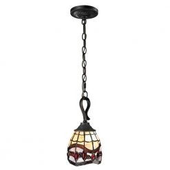 Fall River 1-Light Dark Bronze Mini Pendant by Dale Tiffany