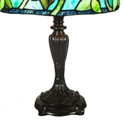 Saros 19 .5 in. Dark Coffee Table Lamp by Dale Tiffany -Dale Tiffany Store dark coffee dale tiffany table lamps tt21180 1f 1000