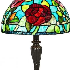 Saros 19 .5 in. Dark Coffee Table Lamp by Dale Tiffany -Dale Tiffany Store dark coffee dale tiffany table lamps tt21180 4f 1000