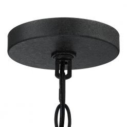 Sullivan 18 in. 4-Light Distressed Black/Wood Tone Farmhouse Candlestick Globe Pendant by TRUE FINE -Dale Tiffany Store distressed black wood tone true fine chandeliers td10012c 4f 1000