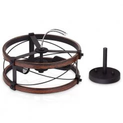 Richwood 12 in. 2-Light Distressed Black/Wood Tone Rustic Semi-Flush Mount by TRUE FINE -Dale Tiffany Store distressed black wood tone true fine flush mount lights 20141fl c3 1000