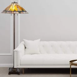 Pusan 63.75 in. Fieldstone Floor Lamp by Dale Tiffany -Dale Tiffany Store fieldstone dale tiffany floor lamps tf20122 31 1000