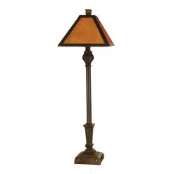 Mica 31.25 in. Fieldstone Amber Buffet Table Lamp by Dale Tiffany