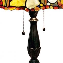 Coral 24 .5 in. Fieldstone Table Lamp with Hand Rolled Art Glass (Tiffany) Shade by Dale Tiffany -Dale Tiffany Store fieldstone dale tiffany table lamps tt19052 1f 1000