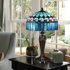 Indie Diamond 24.5 in. Fieldstone Table Lamp with Hand Rolled Art Glass Shade by Dale Tiffany 13 Indie Diamond 24.5 in. Fieldstone Table Lamp with Hand Rolled Art Glass Shade by Dale Tiffany -Dale Tiffany Store fieldstone dale tiffany table lamps tt19053 31 1000