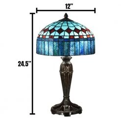 Indie Diamond 24.5 in. Fieldstone Table Lamp with Hand Rolled Art Glass Shade by Dale Tiffany 10 Indie Diamond 24.5 in. Fieldstone Table Lamp with Hand Rolled Art Glass Shade by Dale Tiffany -Dale Tiffany Store fieldstone dale tiffany table lamps tt19053 c3 1000