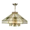 Clear 6-Light Gold Hexagon Hanging Fixture by Dale Tiffany -Dale Tiffany Store gold dale tiffany chandeliers sth11033 64 1000
