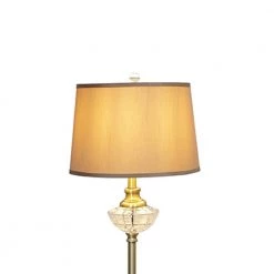 Kayla 60 in. Golden Antique Brass Floor Lamp with Hardback Fabric Shade by Dale Tiffany -Dale Tiffany Store golden antique brass dale tiffany floor lamps gf20307 c3 1000