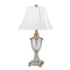 26.5 in. Golden Antique Brass Table Lamp with Fabric by Dale Tiffany