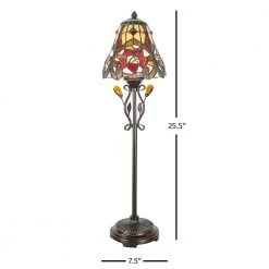 Jeweled 25 .5 in. Golden Antique Bronze Buffet Lamp by Dale Tiffany -Dale Tiffany Store golden antique bronze dale tiffany table lamps tb21013 44 1000