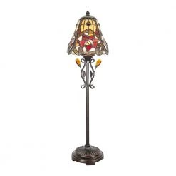 Jeweled 25 .5 in. Golden Antique Bronze Buffet Lamp by Dale Tiffany