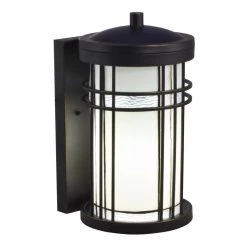Dijon 13.75 in. Golden Black Wall Sconce with Hand Rolled Art Glass Shade by Dale Tiffany