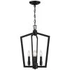 Perch 14 in. 4-Light Black Candlestick Pendant Chandelier Caged Farmhouse by TRUE FINE -Dale Tiffany Store matte black true fine chandeliers td40017c 64 1000