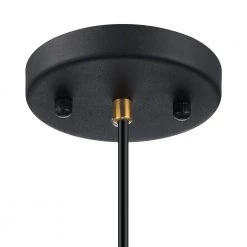 1-Light Matte Black Modern Island Mini Pendant Light with Tubular Metal Shade and LED Bulb Included by TRUE FINE -Dale Tiffany Store matte black true fine pendant lights td41019p 44 1000