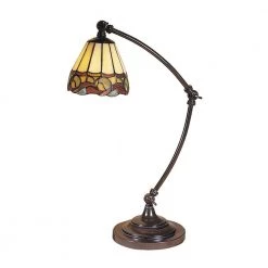 19.5 in. Ainsley Mica Bronze Desk Lamp by Dale Tiffany