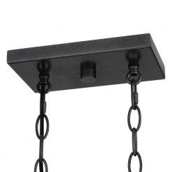 6-Light 33 in. Natural Iron and Distressed Faux Wood Industrial Famhouse Island Chandelier by TRUE FINE -Dale Tiffany Store natural iron and distressed faux wood true fine chandeliers td80006c 4f 1000