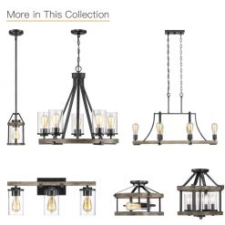 6-Light 33 in. Natural Iron and Distressed Faux Wood Industrial Famhouse Island Chandelier by TRUE FINE -Dale Tiffany Store natural iron and distressed faux wood true fine chandeliers td80006c 76 1000