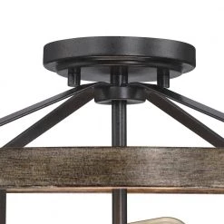 Madison 13 in. 2-Light Natural Iron and Distressed Faux Wood Industrial Farmhouse Semi-Flush Mount Ceiling Light by TRUE FINE 16 Madison 13 in. 2-Light Natural Iron and Distressed Faux Wood Industrial Farmhouse Semi-Flush Mount Ceiling Light by TRUE FINE -Dale Tiffany Store natural iron and distressed faux wood true fine flush mount lights td80004fl c3 1000