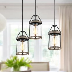 Madison 1-Light Natural Iron and Distressed Faux Wood Farmhouse Mini-Pendant with Clear Glass Shade by TRUE FINE 21 Madison 1-Light Natural Iron and Distressed Faux Wood Farmhouse Mini-Pendant with Clear Glass Shade by TRUE FINE -Dale Tiffany Store natural iron and distressed faux wood true fine pendant lights td80001p 76 1000