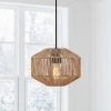 1-Light Bohemian Natural Jute Rope Island Mini Pendant Light with Black Hardware by TRUE FINE 2 1-Light Bohemian Natural Jute Rope Island Mini Pendant Light with Black Hardware by TRUE FINE -Dale Tiffany Store natural jute rope true fine chandeliers td90012p 64 1000