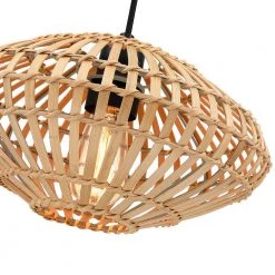 13 in. 1-Light Eclectic Natural Rattan and Bamboo Island Mini Pendant Light with Black Hardware by TRUE FINE -Dale Tiffany Store natural rattan and bamboo true fine pendant lights td90001p 44 1000