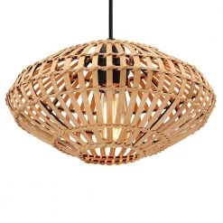 13 in. 1-Light Eclectic Natural Rattan and Bamboo Island Mini Pendant Light with Black Hardware by TRUE FINE -Dale Tiffany Store natural rattan and bamboo true fine pendant lights td90001p 4f 1000