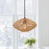 13 in. 1-Light Eclectic Natural Rattan and Bamboo Island Mini Pendant Light with Black Hardware by TRUE FINE -Dale Tiffany Store natural rattan and bamboo true fine pendant lights td90001p 64 1000