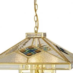 Farley 6-Light Polished Brass Shaded Pendant Light by Dale Tiffany -Dale Tiffany Store polished brass dale tiffany chandeliers th19006 1f 1000