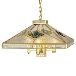 Ackley 5-Light Polished Brass Shaded Pendant Light by Dale Tiffany -Dale Tiffany Store polished brass dale tiffany chandeliers th19007 44 1000