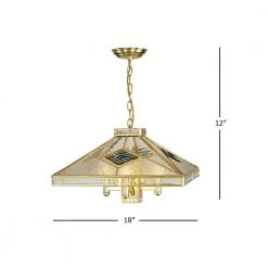 Ackley 5-Light Polished Brass Shaded Pendant Light by Dale Tiffany -Dale Tiffany Store polished brass dale tiffany chandeliers th19007 c3 1000