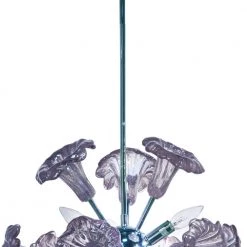 Yuri Purple 6-Light Art Glass Hanging Fixture by Dale Tiffany -Dale Tiffany Store polished chrome dale tiffany chandeliers ah18012 4f 1000