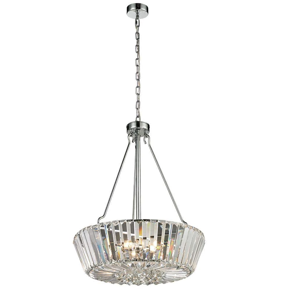 Crystal Palace 5-Light Polished Chrome Indoor Pendant by Dale Tiffany 3 Crystal Palace 5-Light Polished Chrome Indoor Pendant by Dale Tiffany