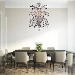 Kingston 9-Light Polished Chrome Chandelier by Dale Tiffany -Dale Tiffany Store polished chrome dale tiffany chandeliers gh80261 31 1000