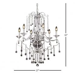 Edenbridge 6-Light Polished Chrome Chandelier by Dale Tiffany -Dale Tiffany Store polished chrome dale tiffany chandeliers gh80553 c3 1000