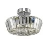 Woodstone 8.5 in. Polished Chrome Flush Mount/Semi Flush Mount with Solid Crystal Shade by Dale Tiffany -Dale Tiffany Store polished chrome dale tiffany flush mount lights gh14149 64 1000