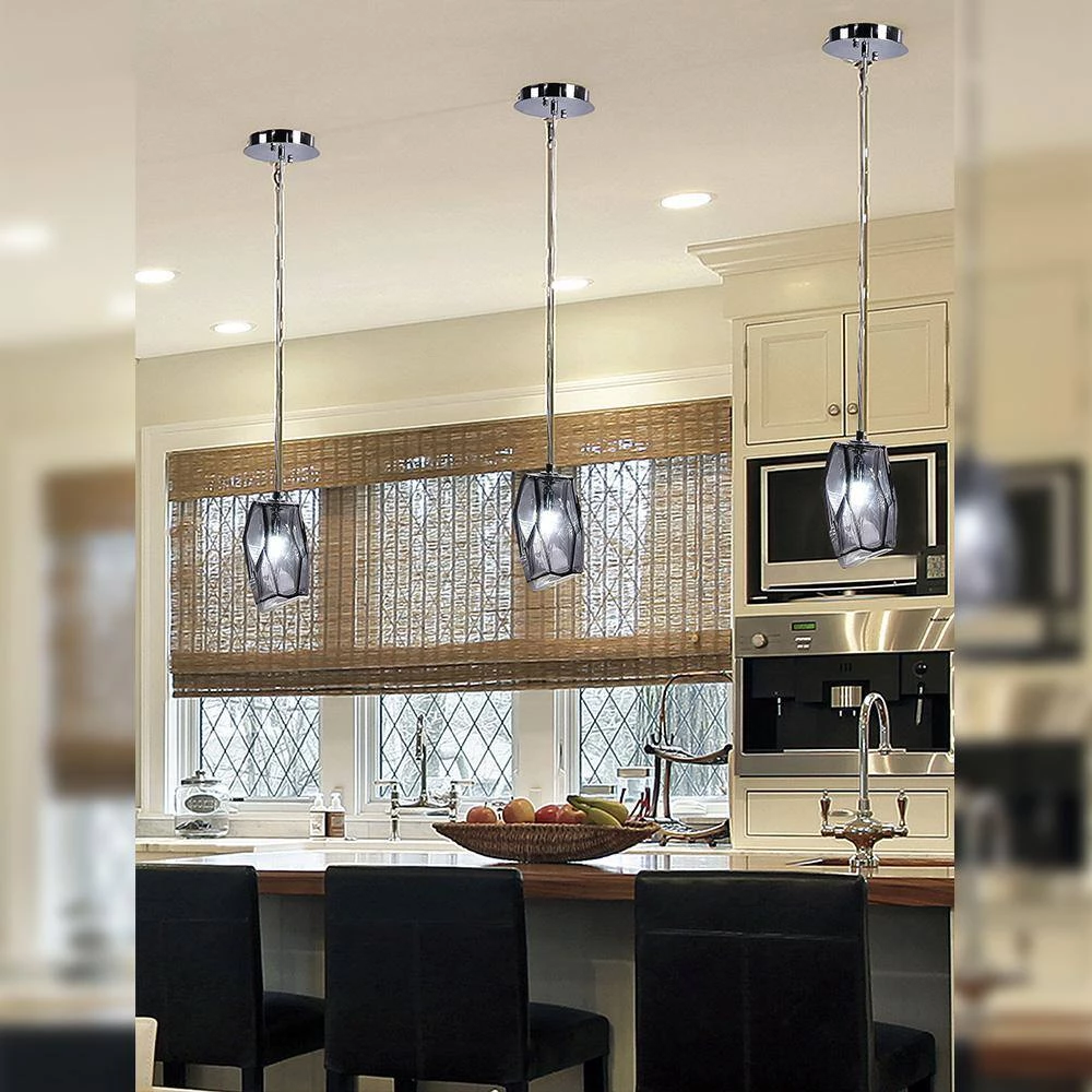 Altair 1-Light Polished Chrome Shaded Pendant Light by Dale Tiffany 10 Altair 1-Light Polished Chrome Shaded Pendant Light by Dale Tiffany - Image 8