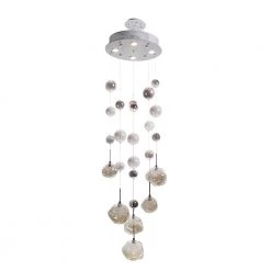 Sylas 4-Light Polished Chrome Cluster Pendant Light by Dale Tiffany