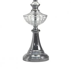Avery 26 in. Polished Chrome Table Lamp with Fabric Shade by Dale Tiffany -Dale Tiffany Store polished chrome dale tiffany table lamps gt21131 1f 1000