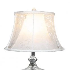 Avery 26 in. Polished Chrome Table Lamp with Fabric Shade by Dale Tiffany -Dale Tiffany Store polished chrome dale tiffany table lamps gt21131 c3 1000