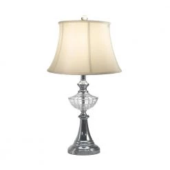 Avery 26 in. Polished Chrome Table Lamp by Dale Tiffany