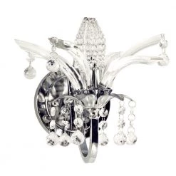 Sullivan 1-Light Polished Chrome Sconce by Dale Tiffany