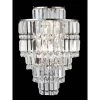 Cathedral 18 in. Polished Chrome Wall Sconce with Solid Crystal Shade by Dale Tiffany