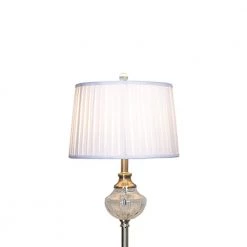 Alta 58 in. Polished Nickel Floor Lamp with Hardback Fabric Shade by Dale Tiffany -Dale Tiffany Store polished nickel dale tiffany floor lamps gf20306 1f 1000