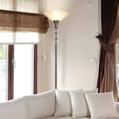 Alaris 72 in. Polished Nickel Floor Lamp with Art Glass Shade by Dale Tiffany 15 Alaris 72 in. Polished Nickel Floor Lamp with Art Glass Shade by Dale Tiffany -Dale Tiffany Store polished nickel dale tiffany floor lamps gr20309 31 1000