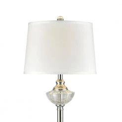 Leyla 58 in. Polished Nickel Floor Lamp with Hardback Fabric Shade by Dale Tiffany -Dale Tiffany Store polished nickel dale tiffany floor lamps sgf17175f 4f 1000