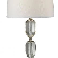 Crystal 27 in. Polished Nickel Table Lamp by Dale Tiffany -Dale Tiffany Store polished nickel dale tiffany table lamps gt14261 4f 1000