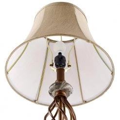 27.5 in. Royal Bronze Table Lamps with Beige Shade, 9.5-Watt LED Bulbs Included (Set of 2) by TRUE FINE -Dale Tiffany Store royal bronze true fine table lamps ad1009 2pk 44 1000