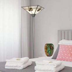 Mack Rose 72 in. Silver Resin Floor/Torchiere Lamp by Dale Tiffany 9 Mack Rose 72 in. Silver Resin Floor/Torchiere Lamp by Dale Tiffany -Dale Tiffany Store silver dale tiffany floor lamps str16212 31 1000